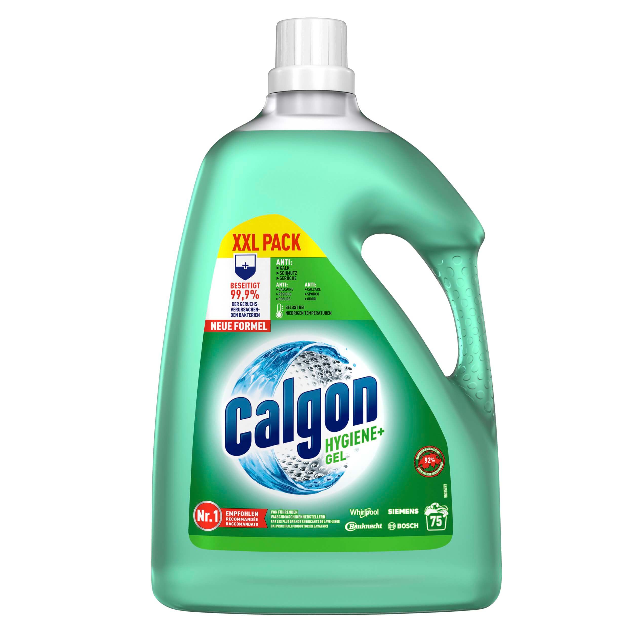 Gel Calgon Hygiène, 3,75 litres (75 lavages) › Waschtage